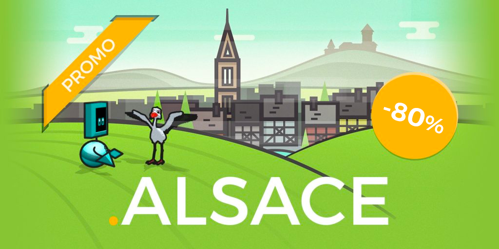 Get a .alsace domain for 80% off