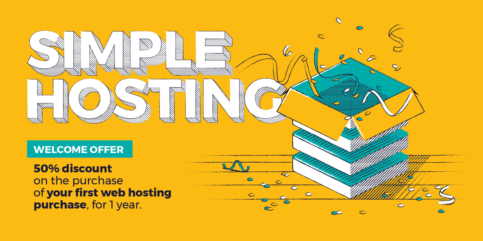 Half off new Simple Hosting subscriptions