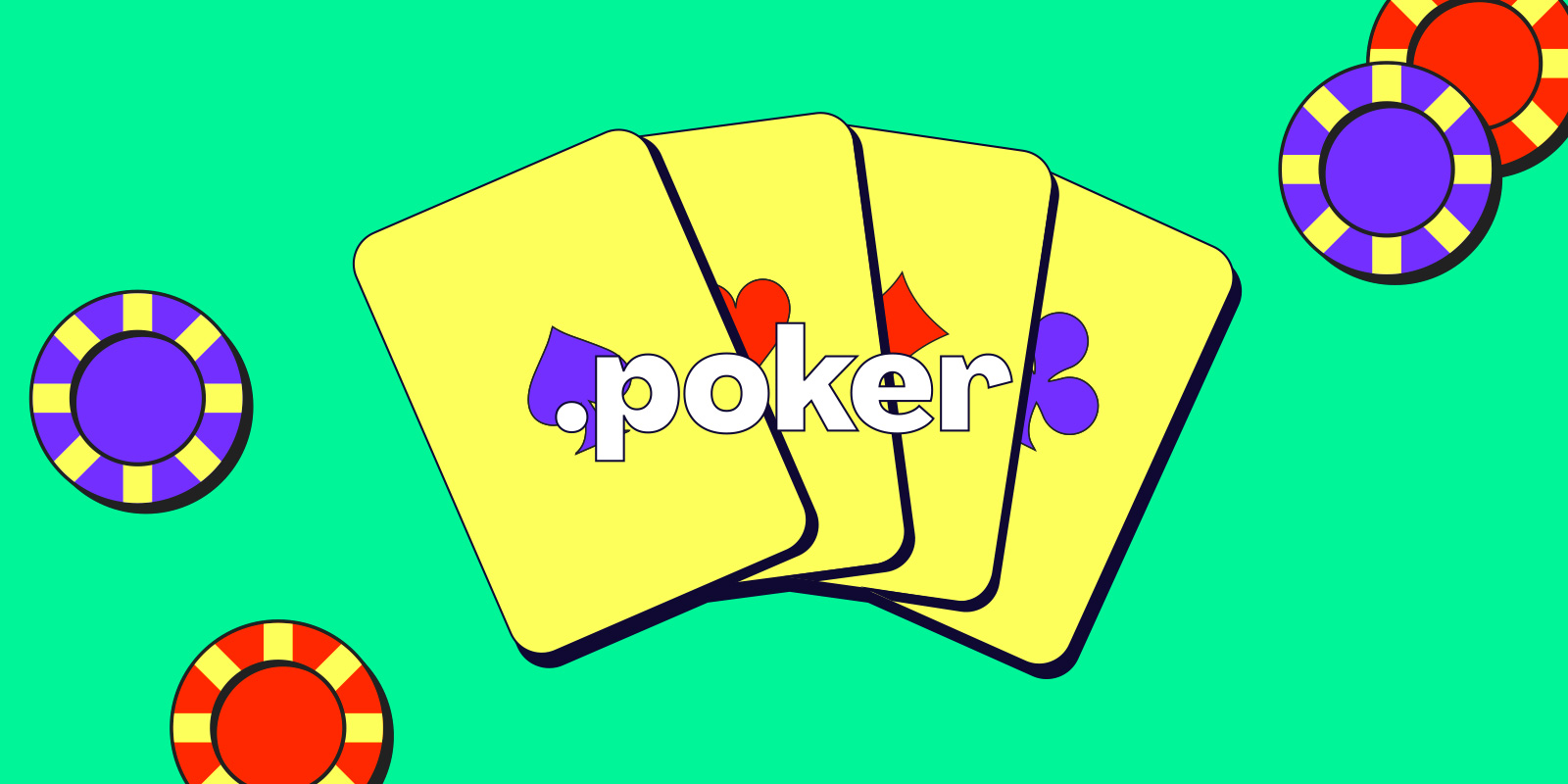 .poker ドメインが3月28日まで初年度割引価格で登録できます