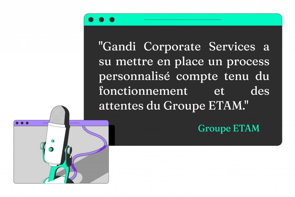 Témoignage du groupe ETAM sur l'expertise Gandi Corporate Services
